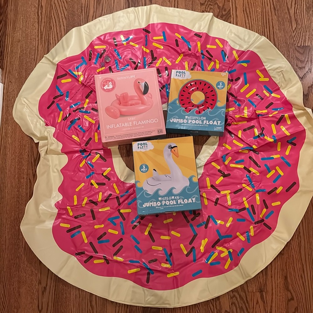 Pool float bundle 🦩 🍉 🦢 🍩